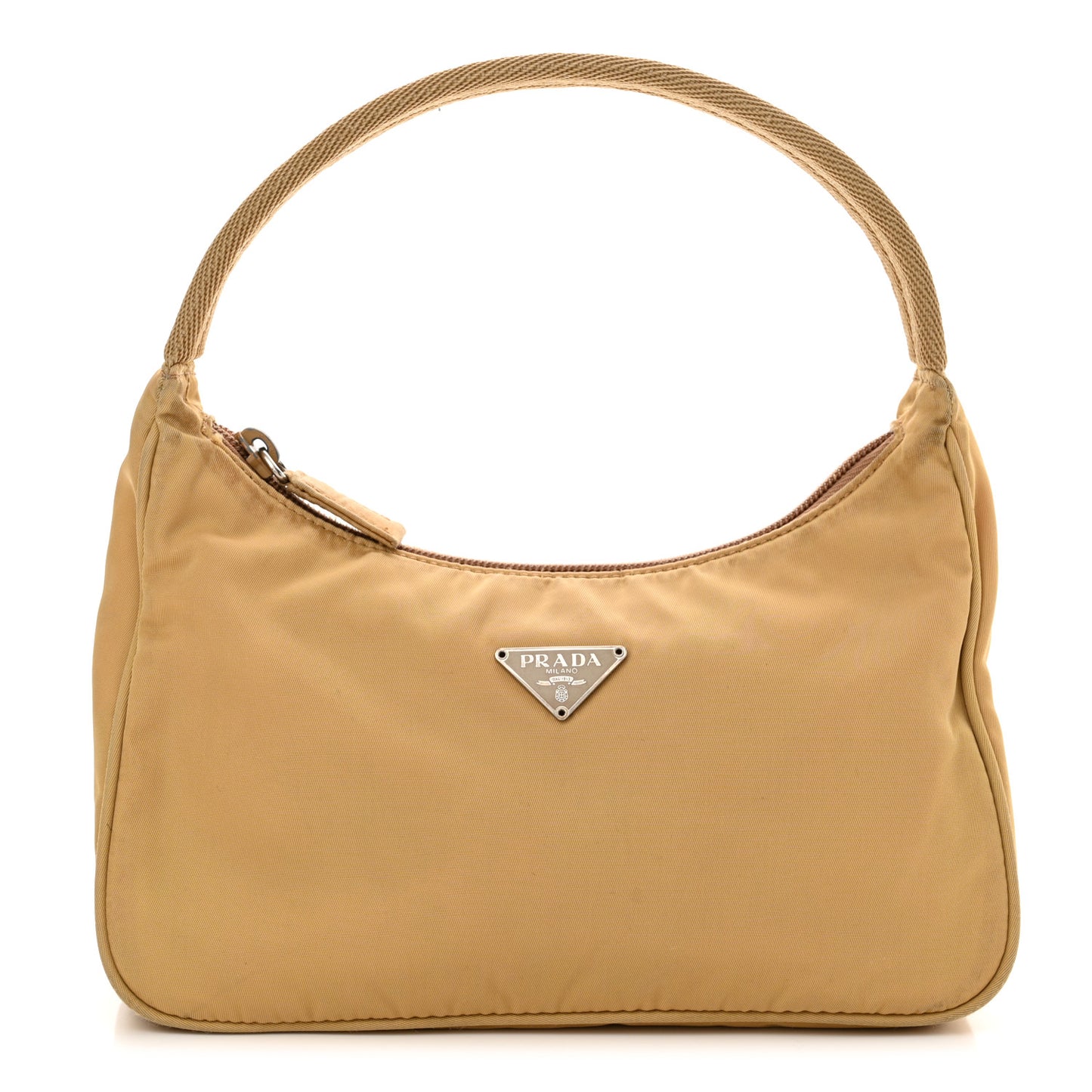 Tessuto Nylon Sport Shoulder Bag Sabbia