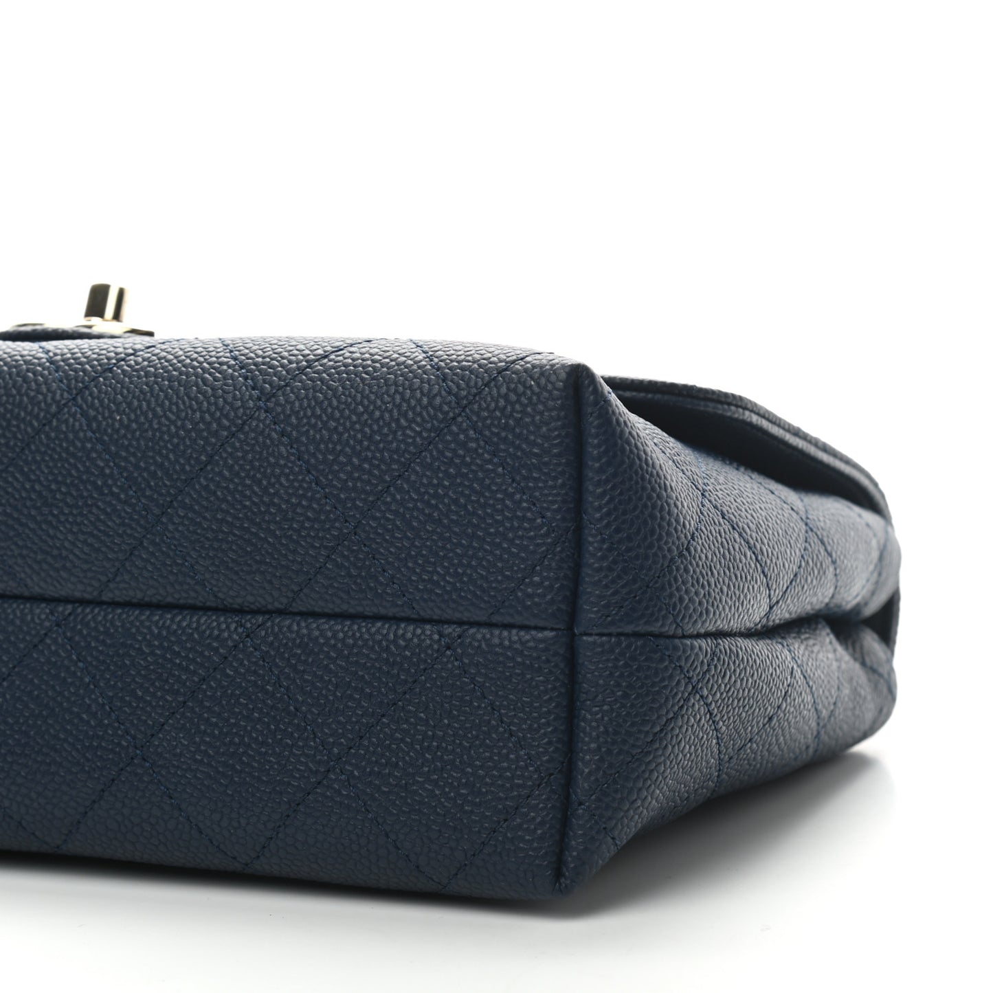 Caviar Quilted City Walk Flap Navy Blue