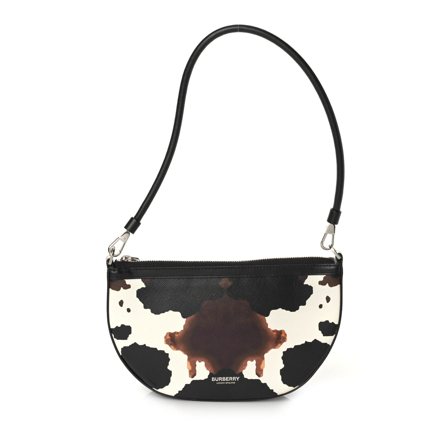 Calfskin Camouflage Mini Olympia Shoulder Bag Black