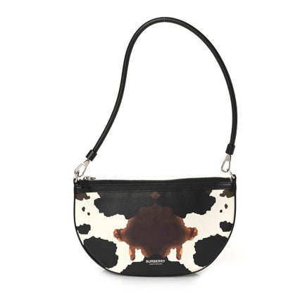 Burberry Calfskin Camouflage Mini Olympia Shoulder Bag Black 2 of 8