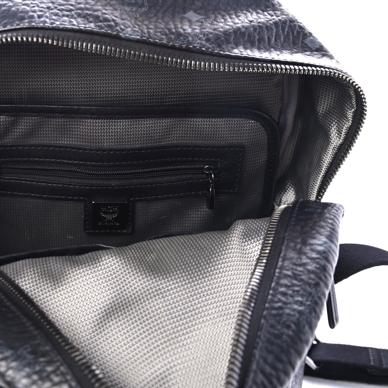 MCM Visetos Small Side Stud Stark Backpack Black 4 of 4