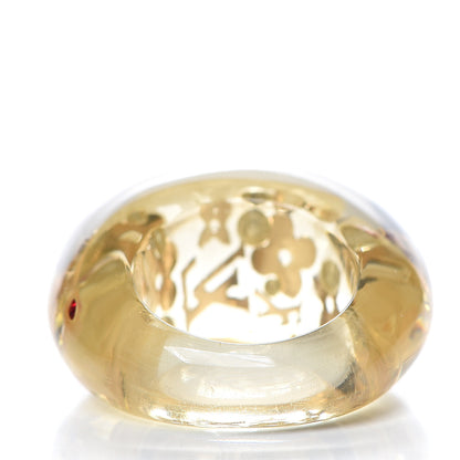 Louis Vuitton Resin Swarovski Crystal Inclusion Ring 5.75 Clear 2 of 2