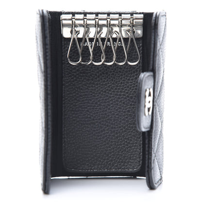 Chanel Caviar Quilted 6 Key Holder Black 5 of 10