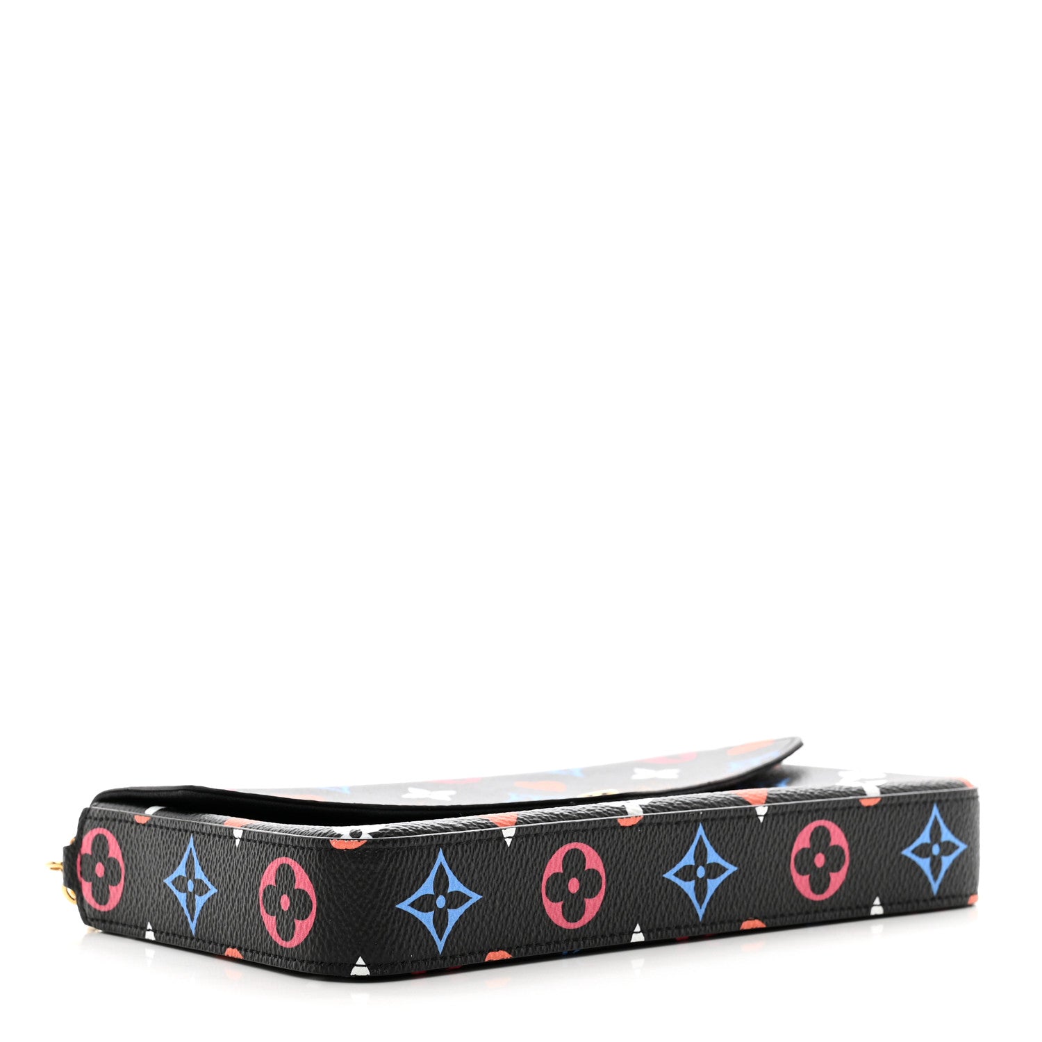 Louis Vuitton Game On Felicie Chain Wallet Black 5 of 10