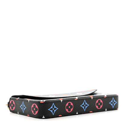 Louis Vuitton Game On Felicie Chain Wallet Black 5 of 10