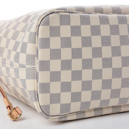 Louis Vuitton Damier Azur Neo Neverfull MM Rose Ballerine 9 of 10