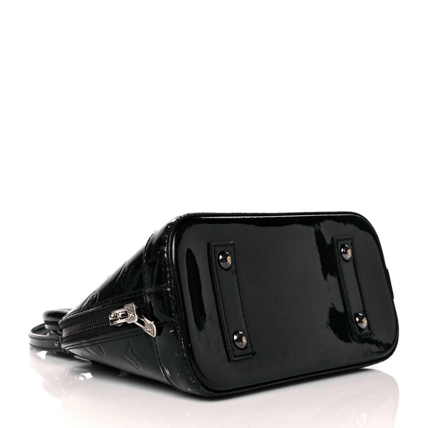 Louis Vuitton Vernis Alma BB Noir Magnetique 4 of 18