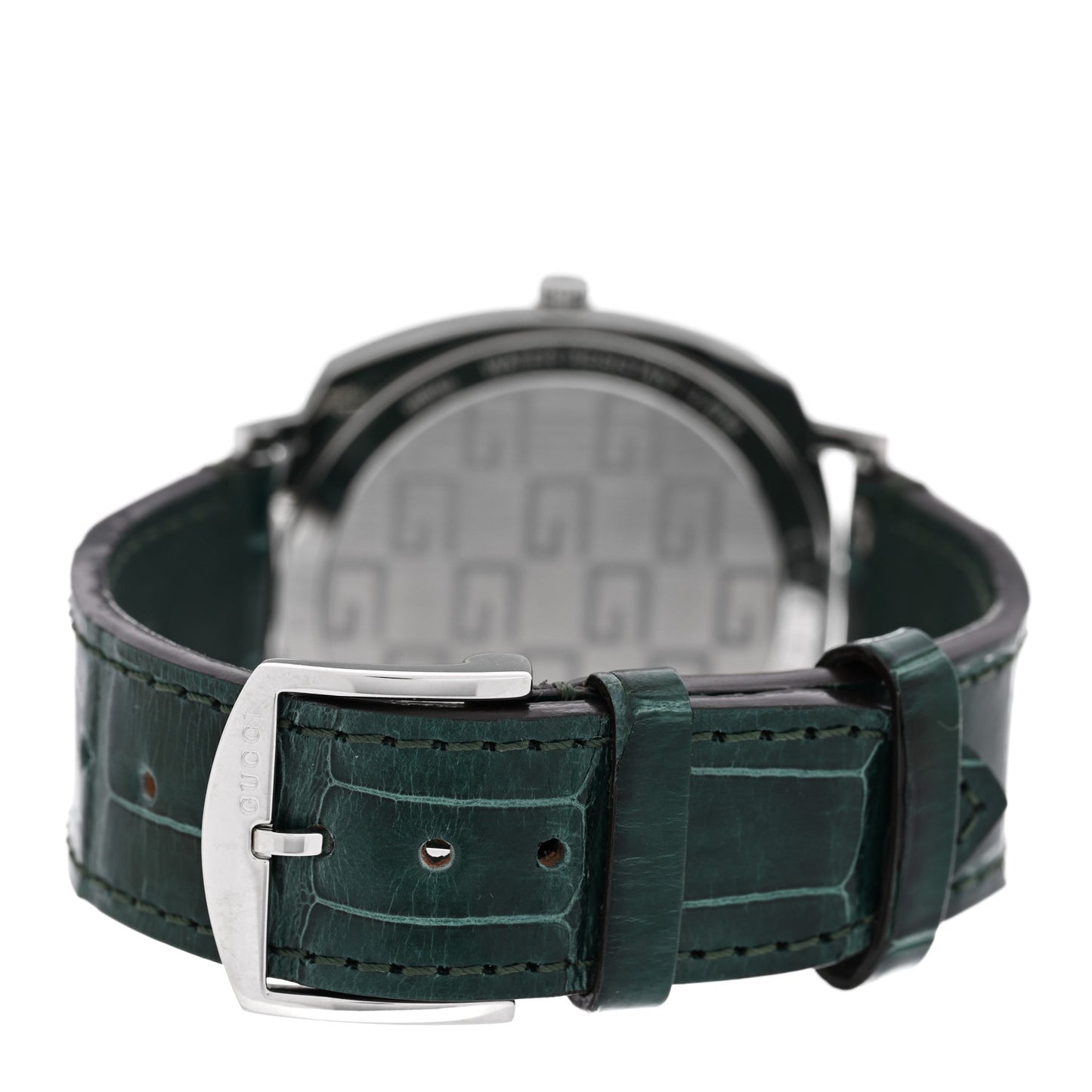 Stainless Steel Alligator 38mm Grip Quartz Watch Green