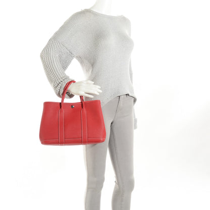 Hermes Vache Country Garden Party TPM 30 Rouge Casaque 12 of 20