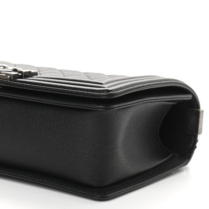 Chanel Caviar Quilted Medium Boy Flap Black 9 of 9
