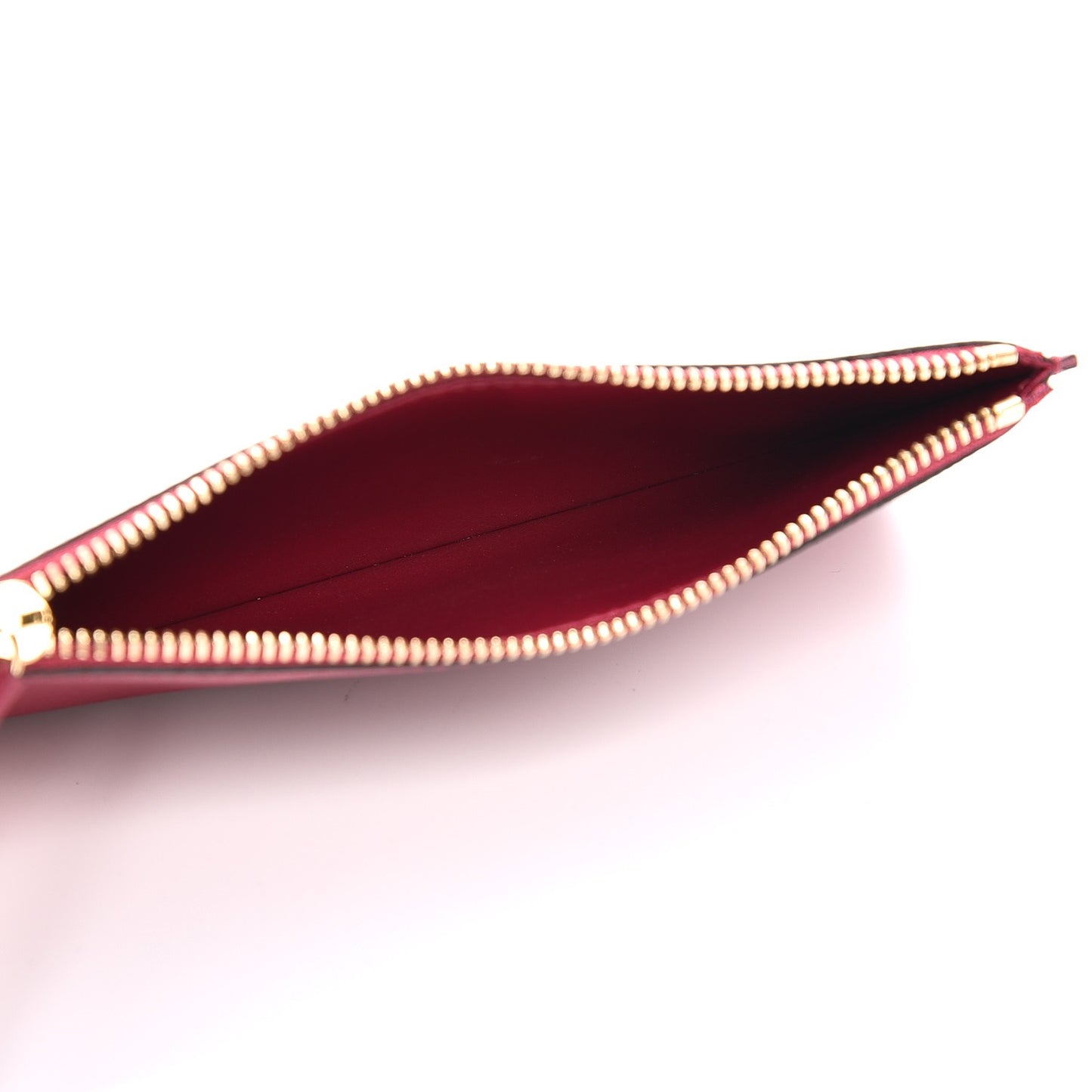 Calfskin Jeanne Wallet Zippered Insert Fuchsia