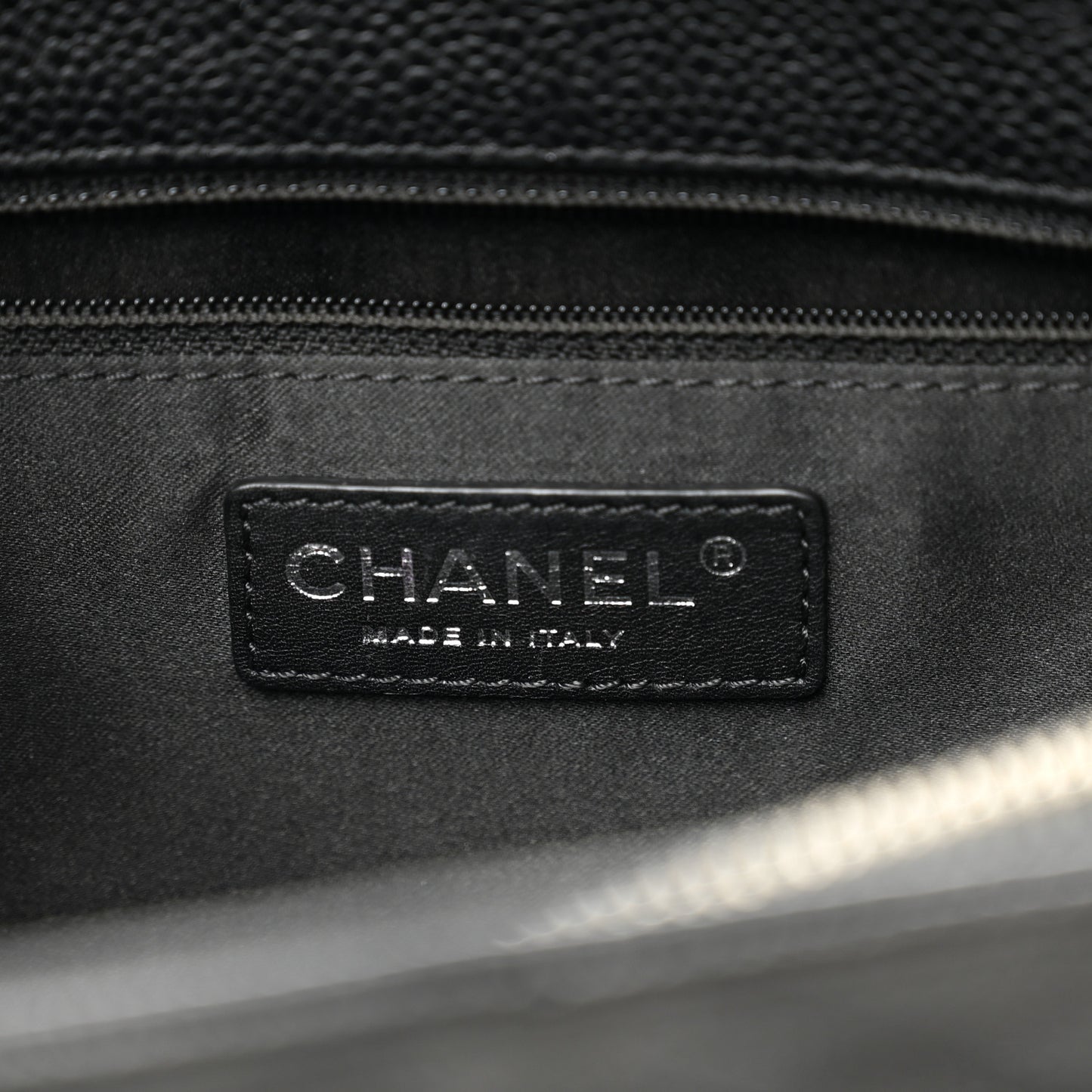 Caviar Quilted Grand Shopping Tote GST Black