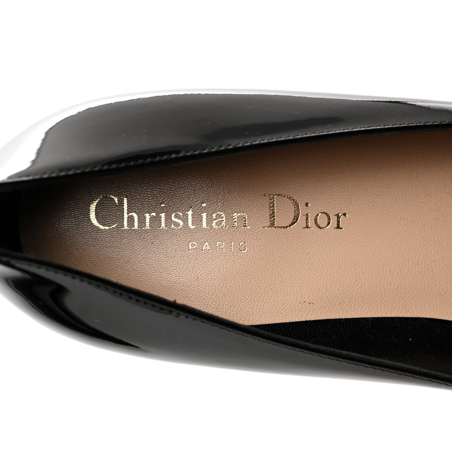 Patent Pointed Toe Low Heel Uniform Pumps 37 Black