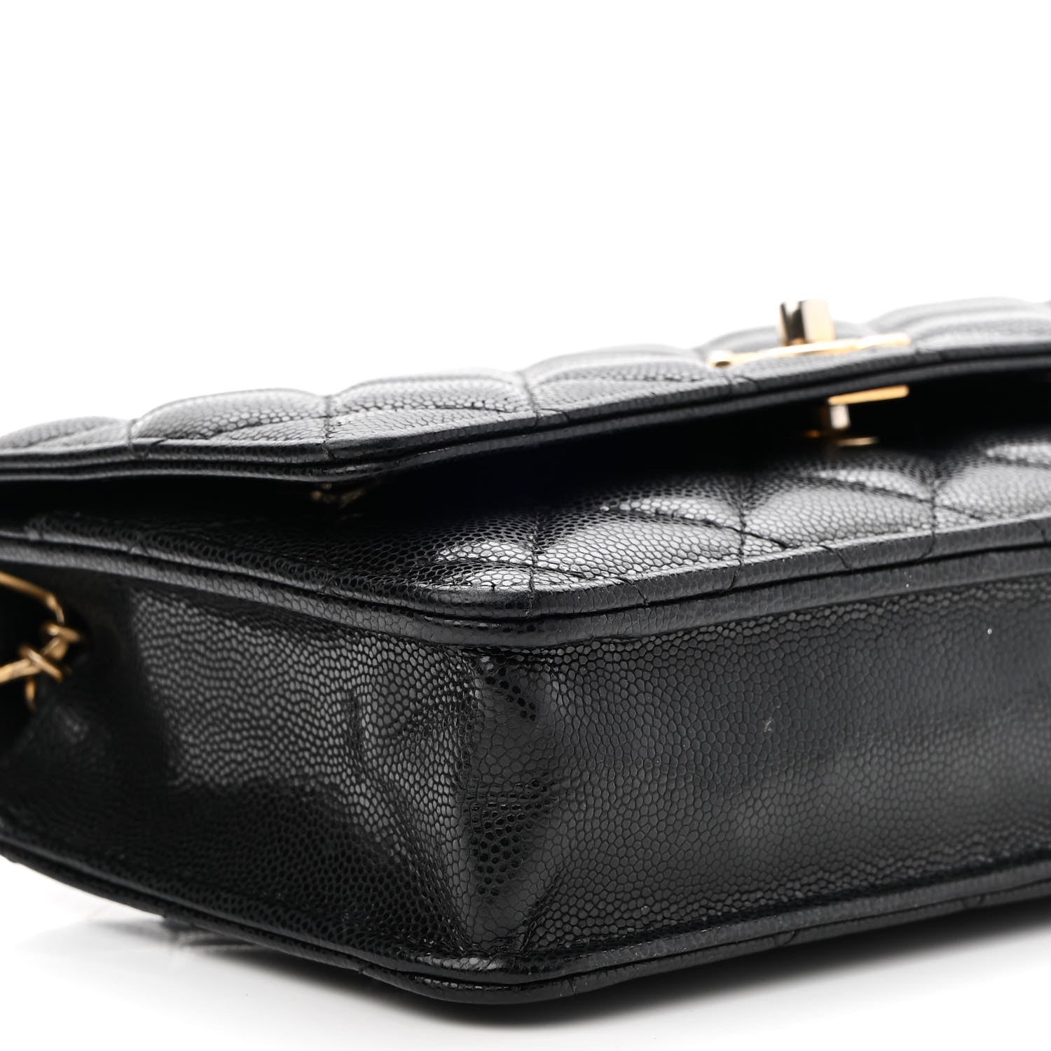Chanel Caviar Quilted Twist Your Buttons Wallet On Chain WOC Black 8 of 9