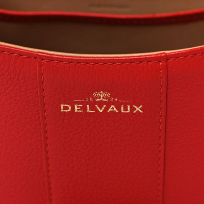 Delvaux Grained Calfskin Mini Brillant Satchel Red 6 of 10