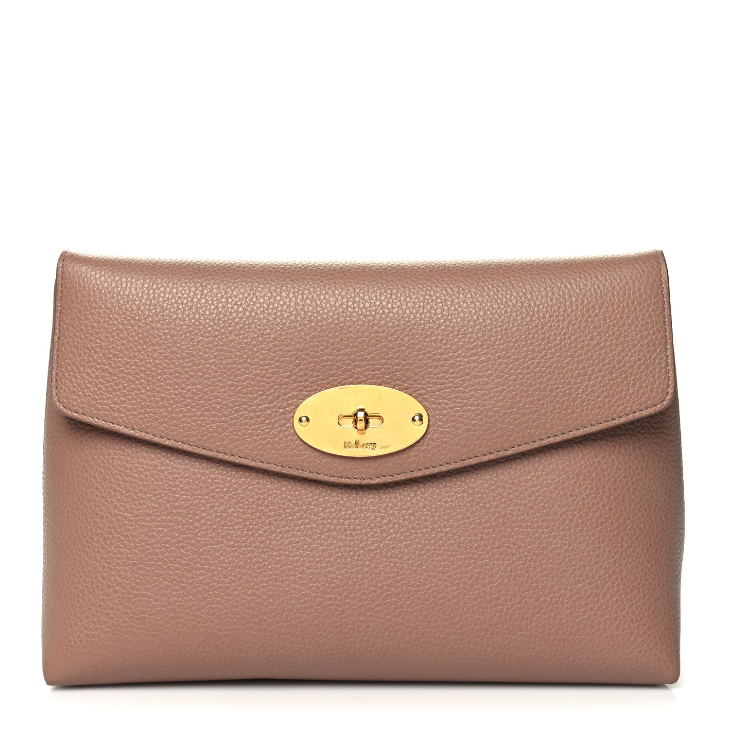 Mulberry Classic Grain Calfskin Darley Cosmetic Pouch Sable 1 of 9