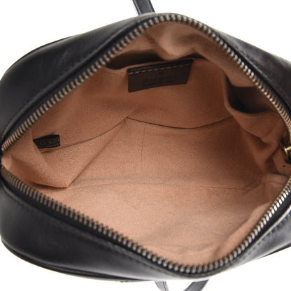 Gucci Calfskin Matelasse Mini GG Marmont Chain Shoulder Bag Black 5 of 7