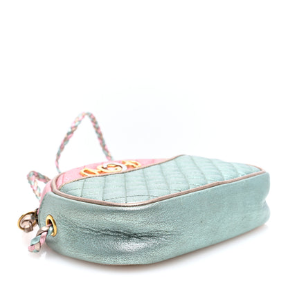 Gucci Laminated Nappa Trapuntata Mini Zumi Dome Shoulder Bag Rosa Lago Rame 4 of 10