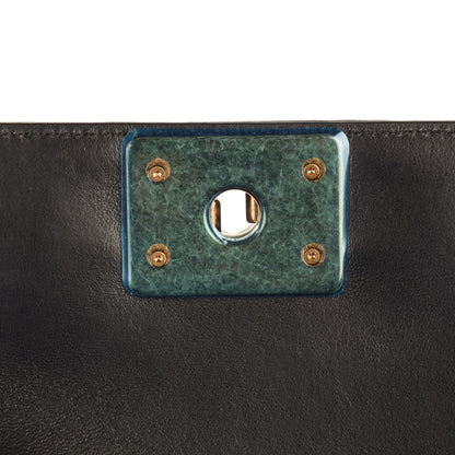 Chanel Lambskin Quilted Medium Crest Embellished Boy Flap Multicolor 8 of 8