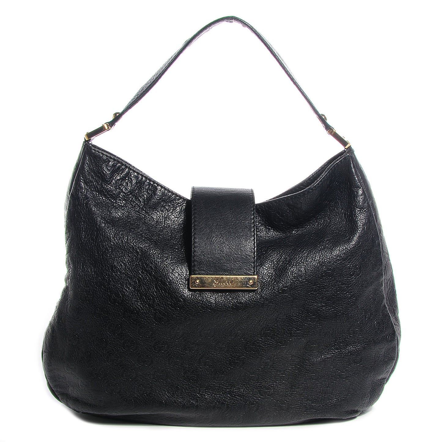 Guccissima Ladies Web Large Hobo Black