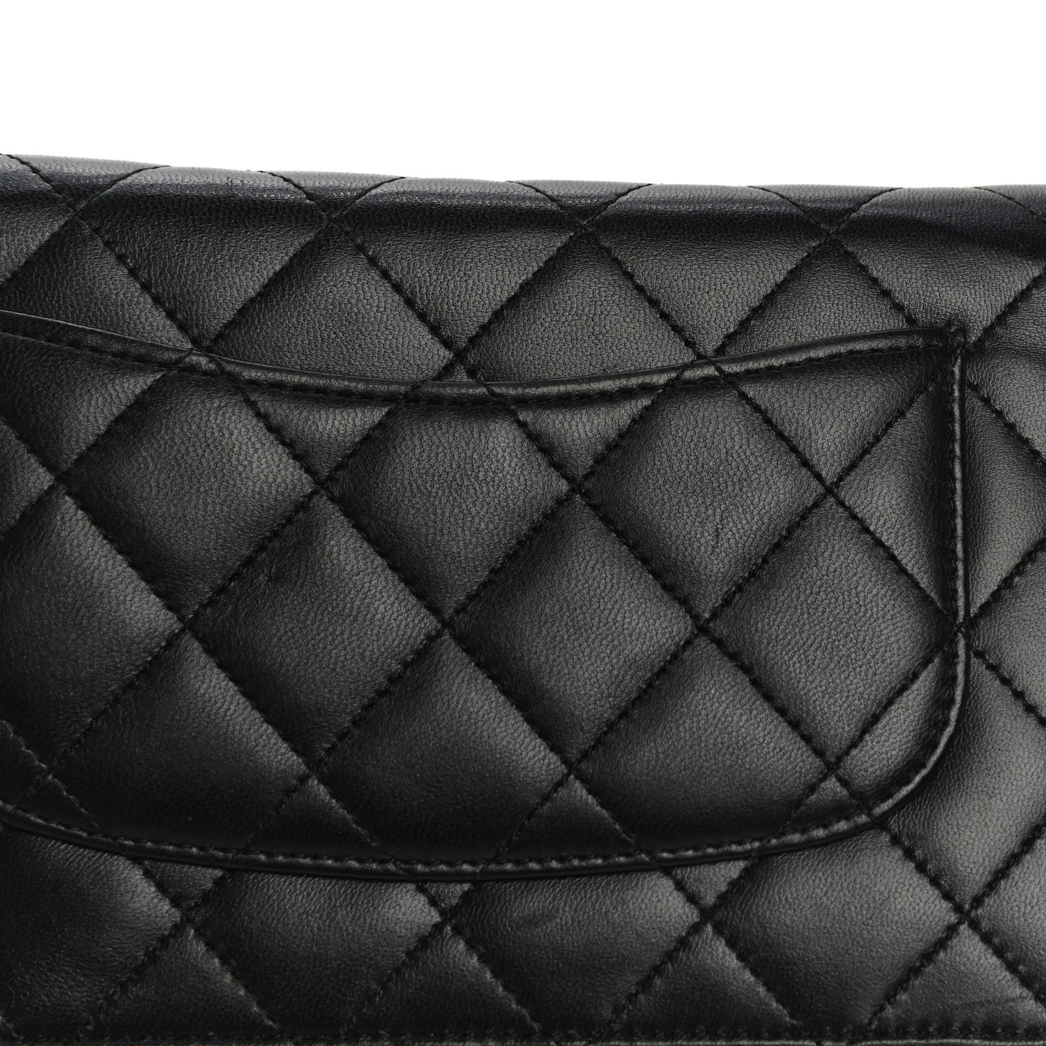 Chanel Lambskin Quilted Wallet On Chain WOC Black 26 of 31