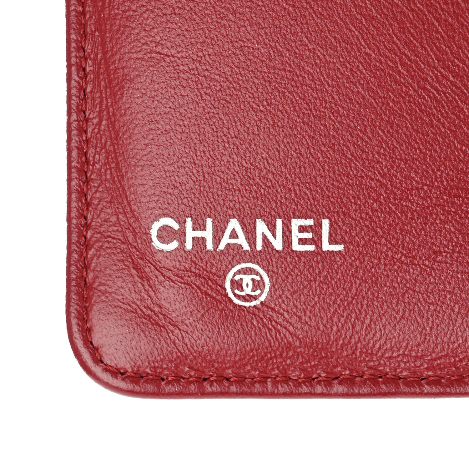Chanel Lambskin Quilted Zipped Pocket Wallet Red 6 of 8