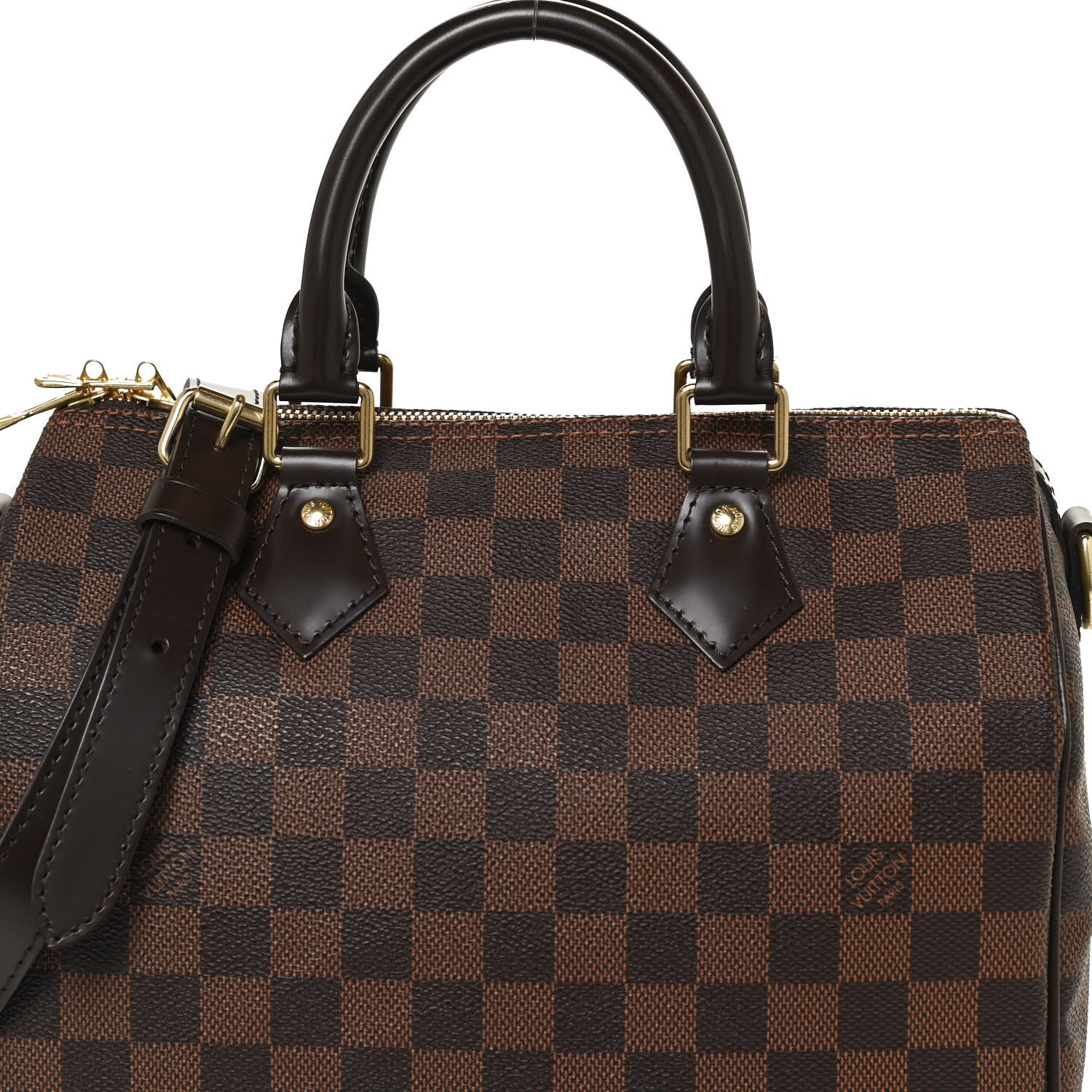 Louis Vuitton Damier Ebene Speedy Bandouliere 25 8 of 10