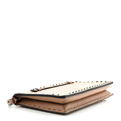 Valentino Garavani Nappa Rockstud Wristlet Clutch  Alpaca 4 of 9
