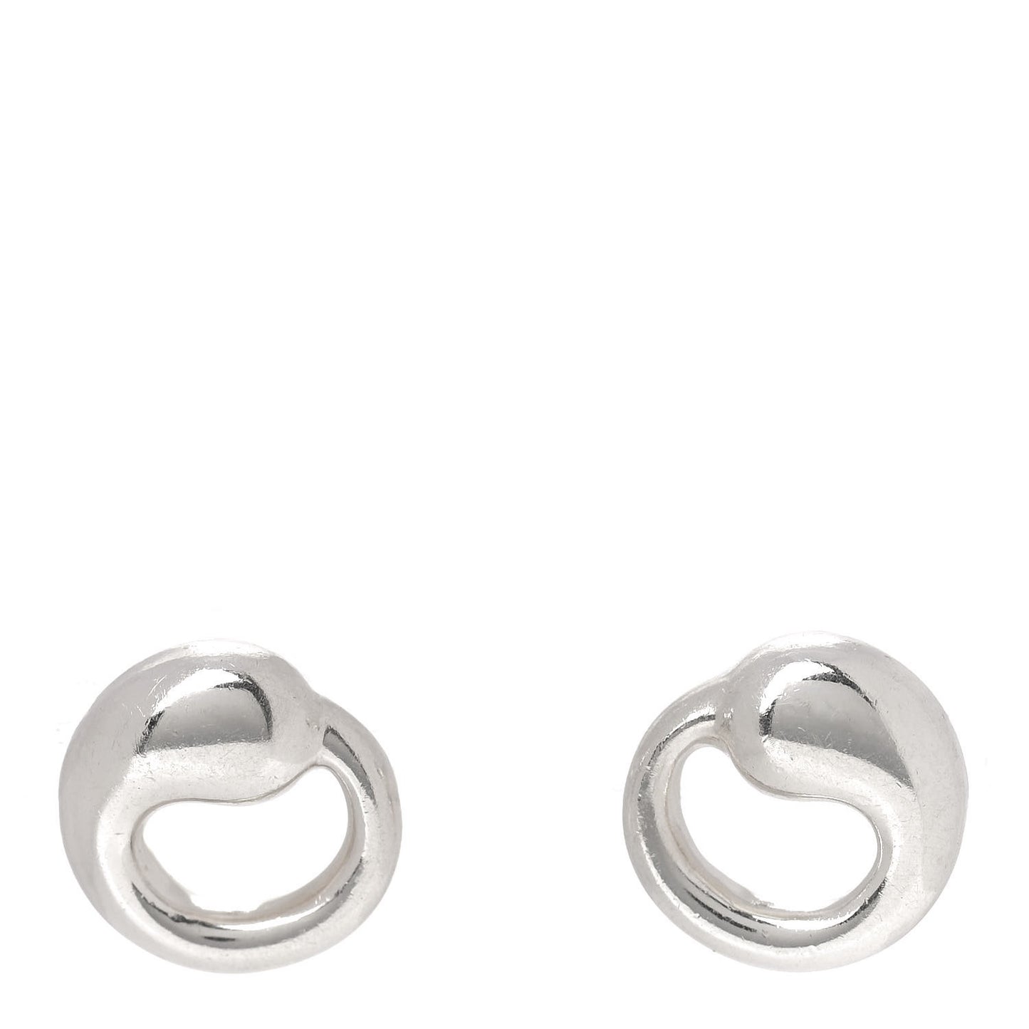 Sterling Silver 11mm Elsa Peretti Eternal Circle Earrings
