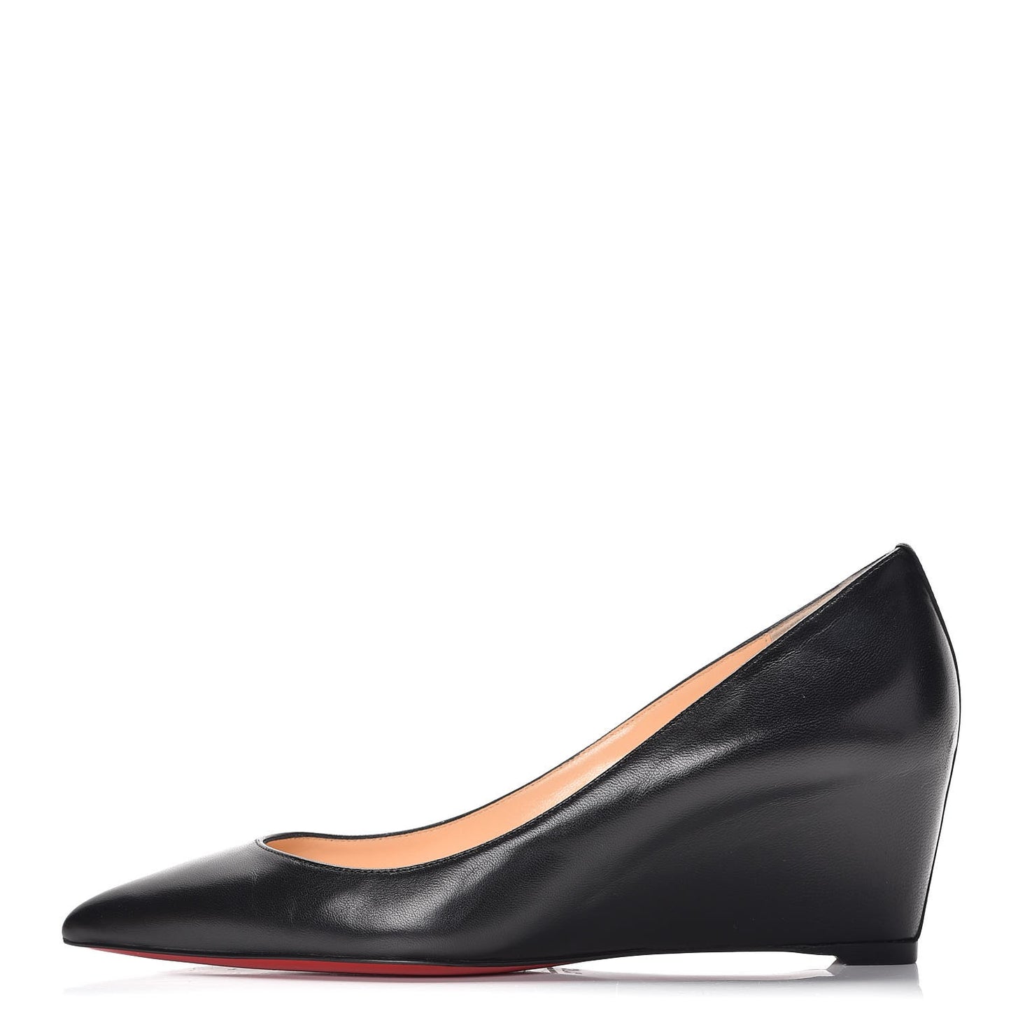 Shiny Nappa Pipina 55 Wedges 37.5 Black