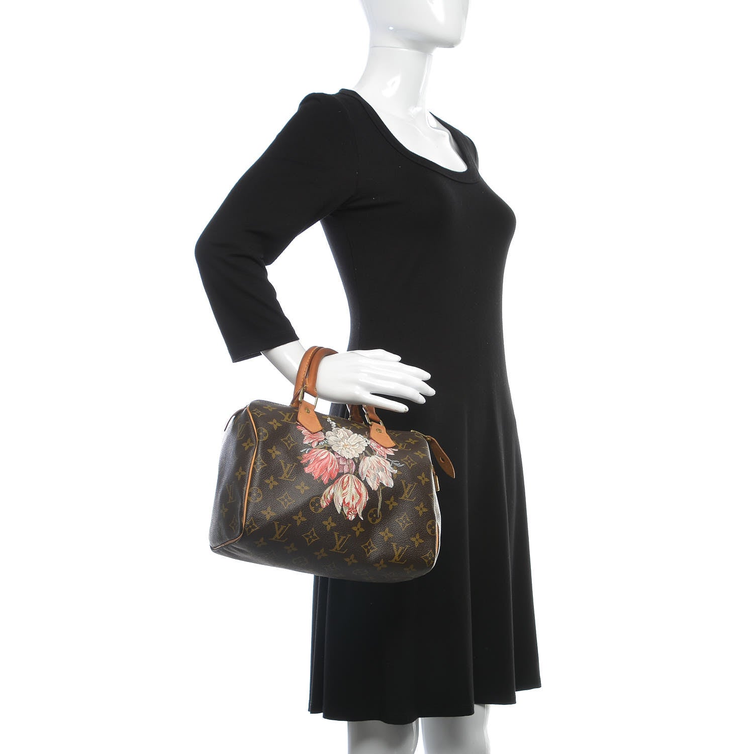 Louis Vuitton Monogram Fleur de Baroque Speedy 25 2 of 16