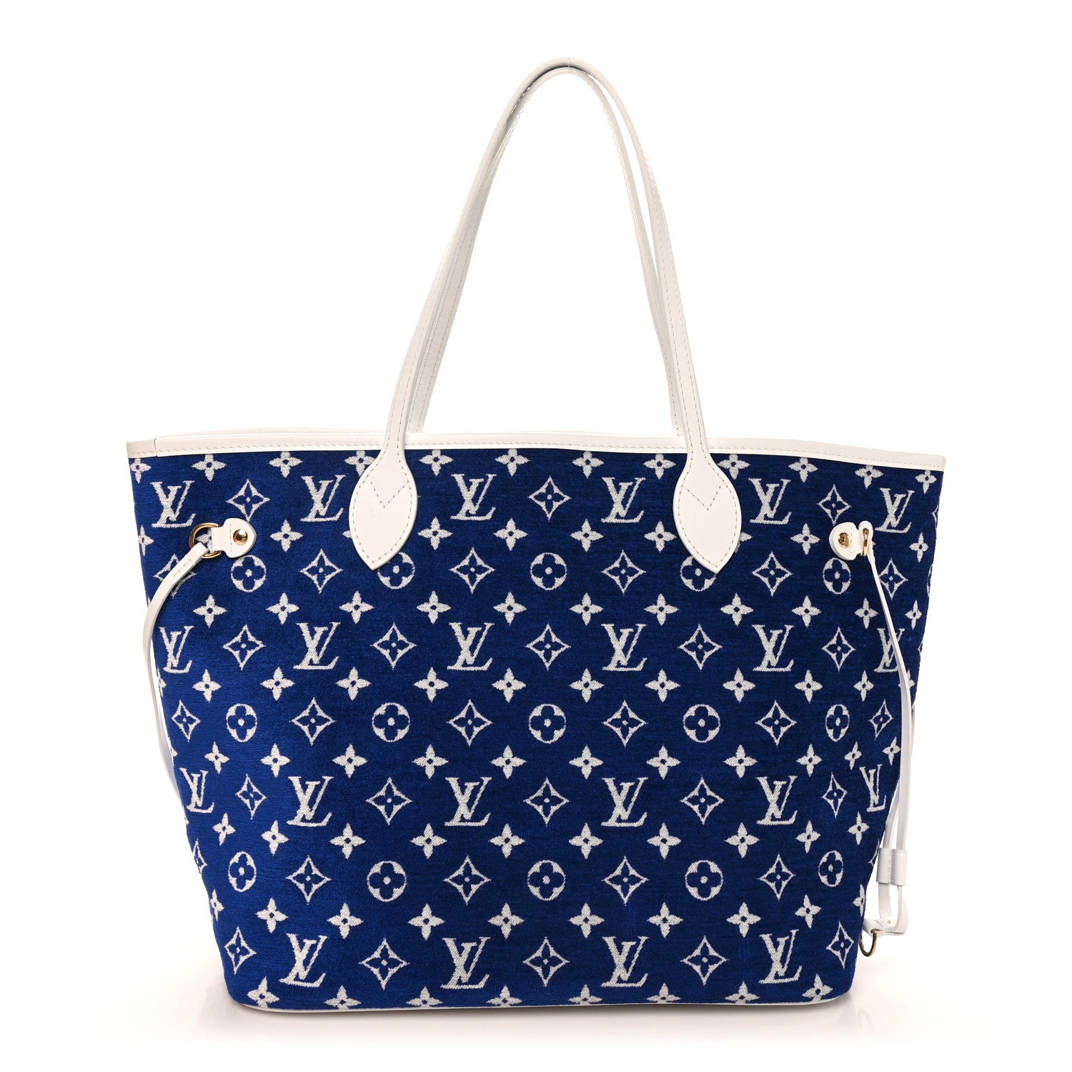Louis Vuitton Jacquard Velvet Monogram LV Match Neverfull MM Bleu 1 of 10