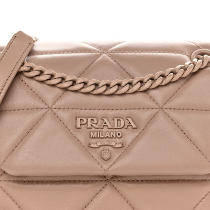 Prada Nappa Triangle Stitched Small Spectrum Bag Cipria 7 of 8