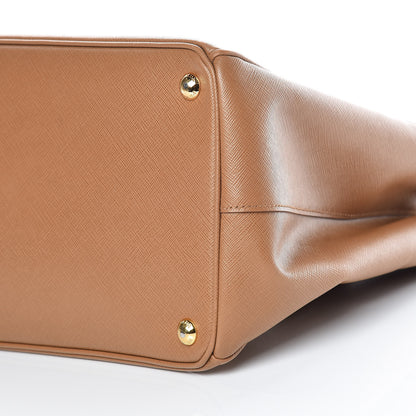 Prada Saffiano Medium Galleria Double Zip Tote Caramel 12 of 12