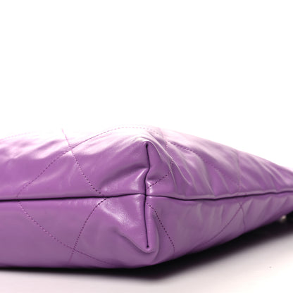 Chanel Shiny Calfskin Quilted Chanel 22 Purple 12 of 12