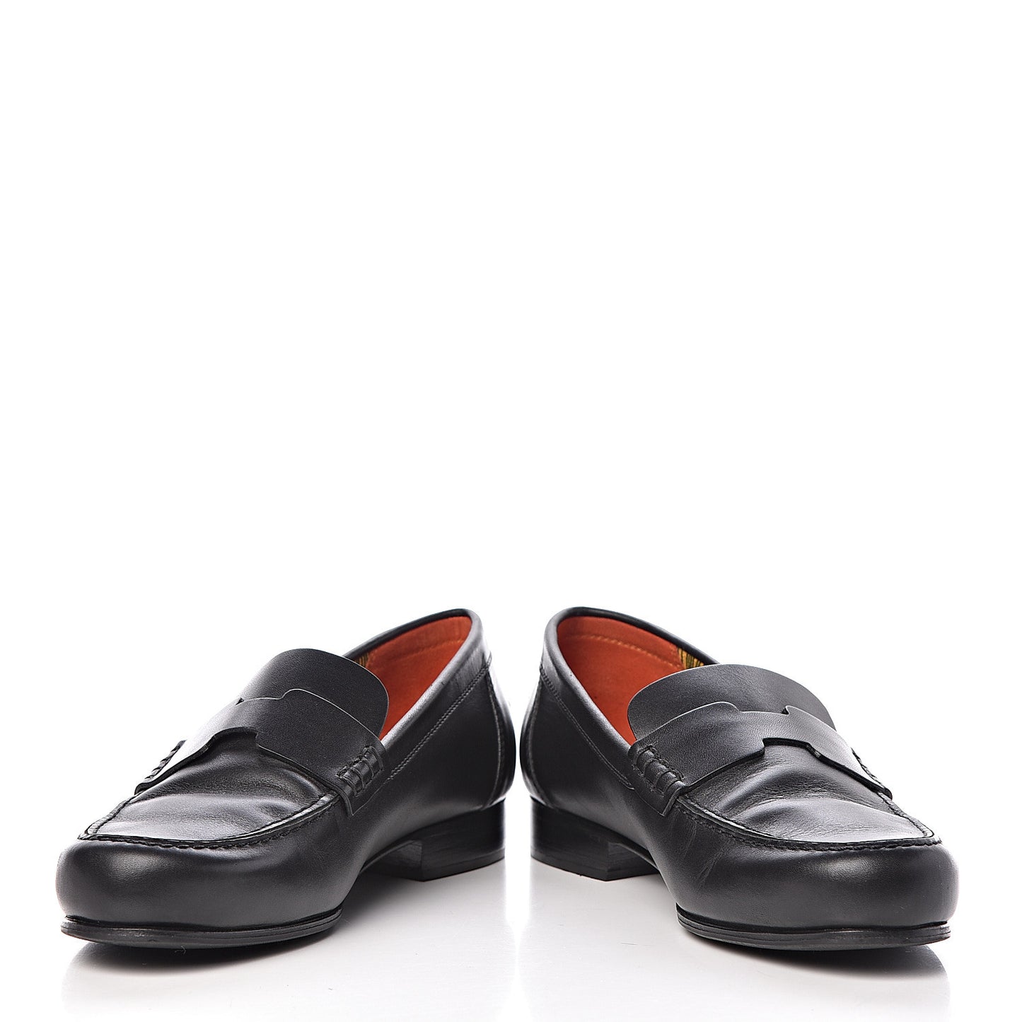 Calfskin Womens Kennedy Loafers 37 Black