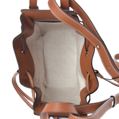 Loewe Calfskin Canvas Mini Hammock Shoulder Bag Natural Tan 7 of 8