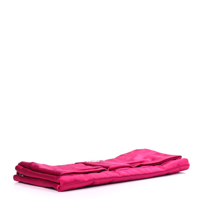Prada Satin Rasso Bow Pochette Clutch Fuxia 3 of 10