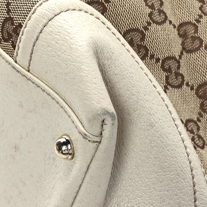Gucci Monogram Web Large Treasure Boston Tote Beige 11 of 14