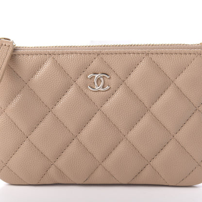 Chanel Caviar Quilted Small Cosmetic Case Beige 10 of 11