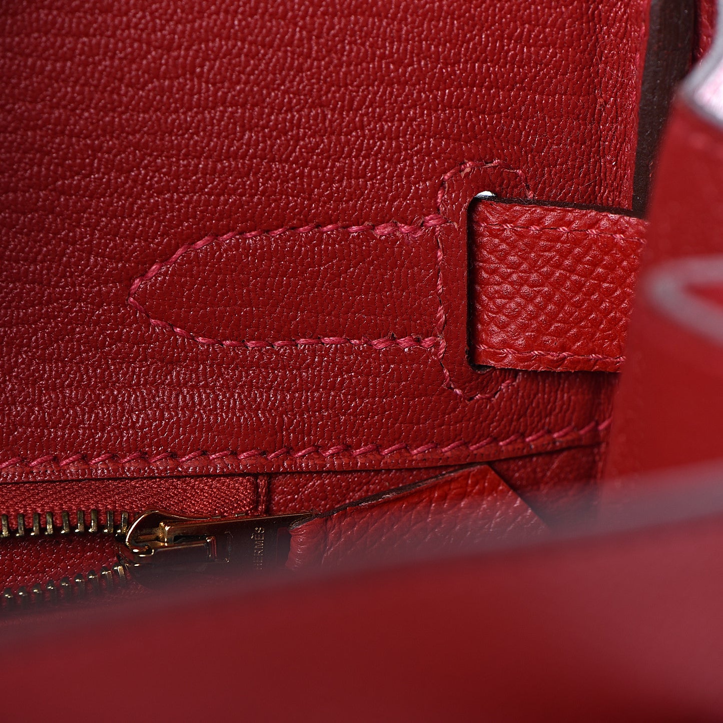 Epsom Birkin 30 Rouge Casaque