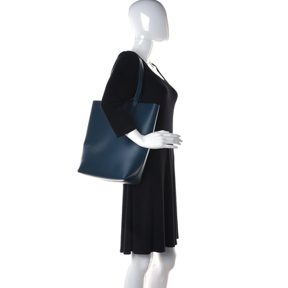 Mansur Gavriel Calfskin North South Tote Navy 2 of 13
