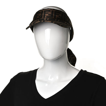 Fendi Silk FF Logo Visor Tobacco 2 of 8