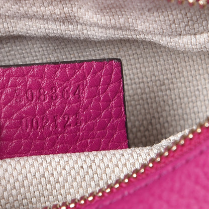 Gucci Pebbled Calfskin Small Soho Disco Bag Bright Bougainvillea 7 of 8