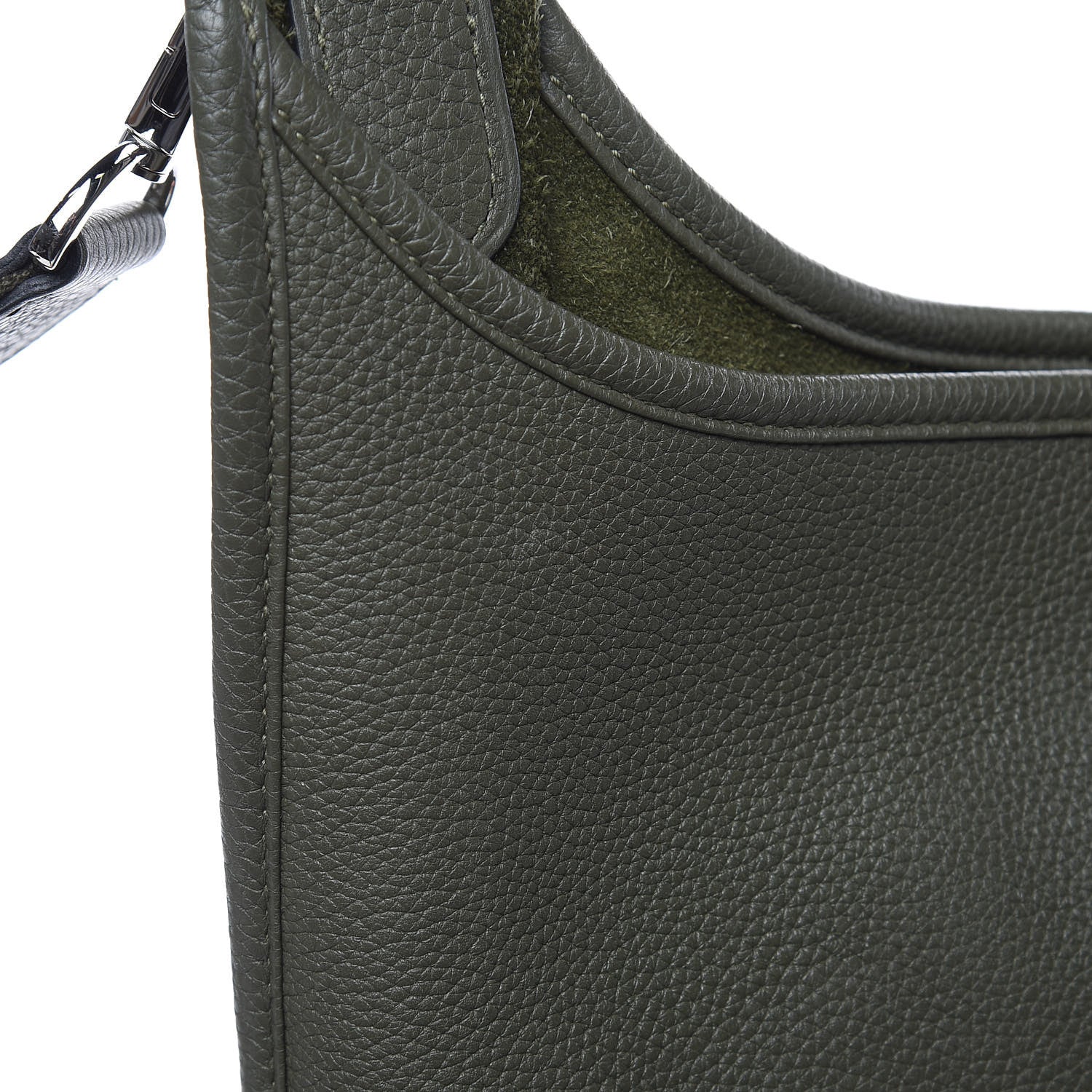Hermes Taurillon Maurice Evelyne III PM Vert Olive 10 of 12