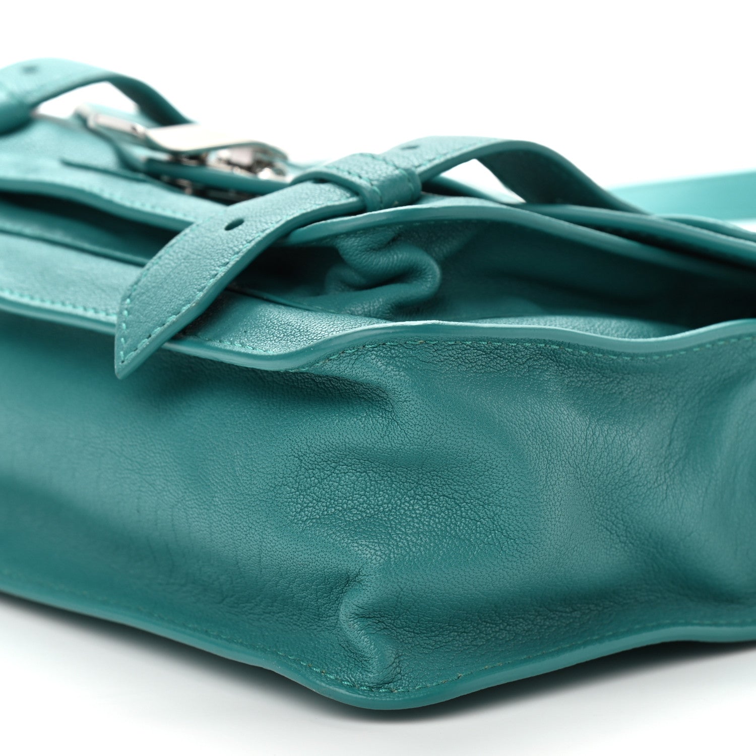 Proenza Schouler Lambskin Tiny PS1 Satchel Teal 8 of 8