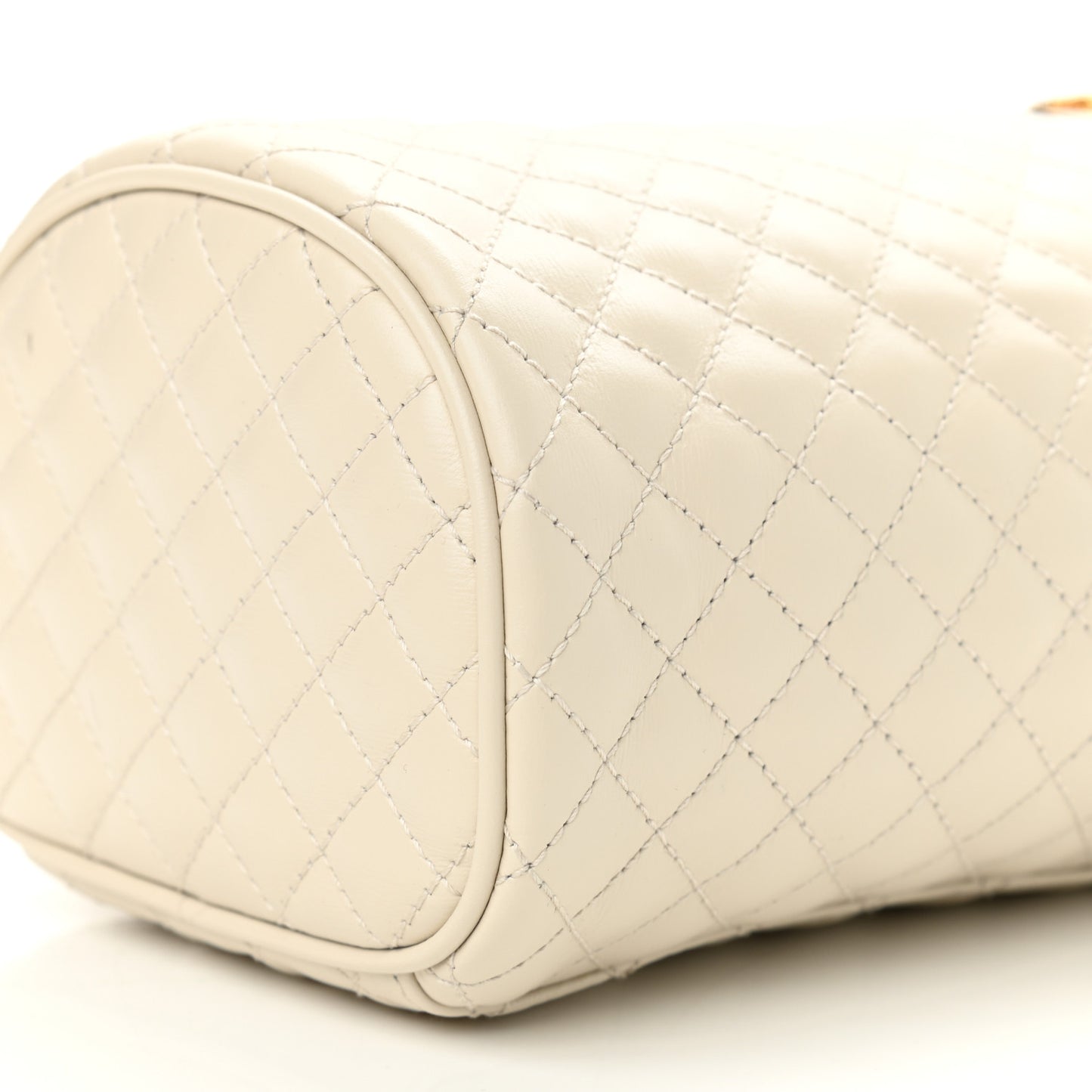 Calfskin Trapuntata Zumi Belt Bag Off White