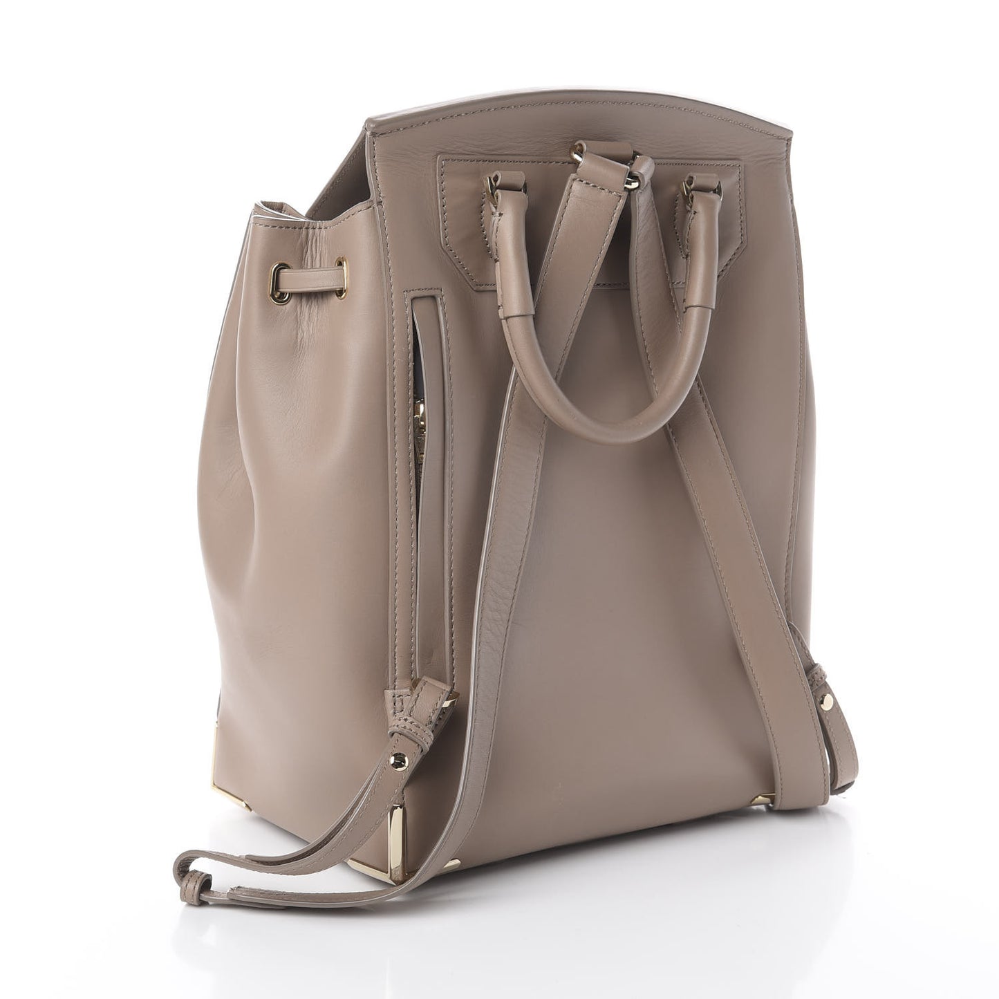 Calfskin Prisma Skeletal Backpack Latte