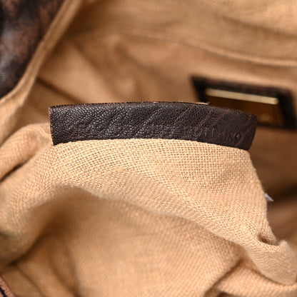 Fendi Zucca Nappa Nuvolata Vitello Tortuga Spy Tobacco Moro 7 of 13