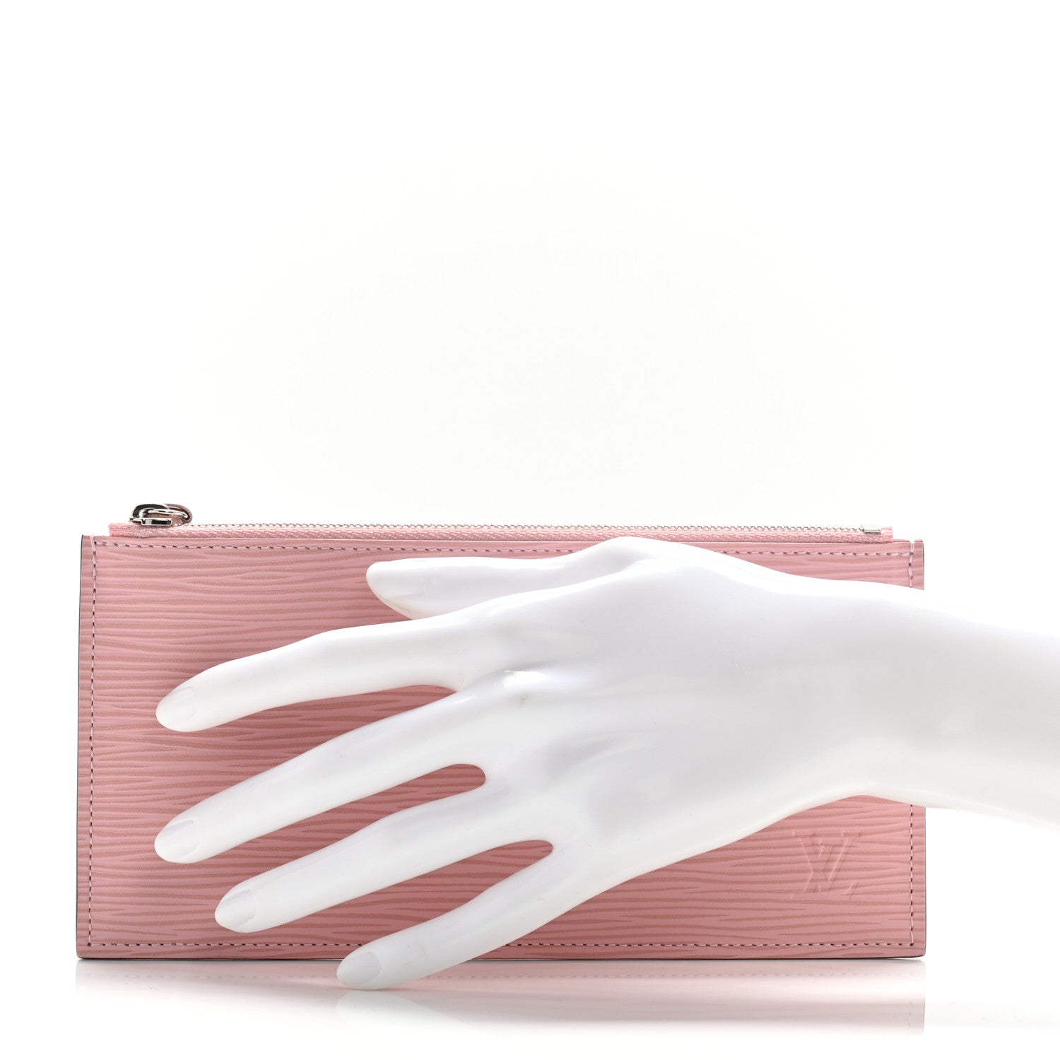 Louis Vuitton Epi Felicie Chain Wallet Zippered Insert Rose Ballerine 2 of 7